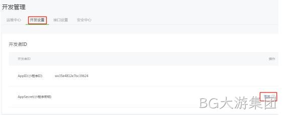 开发设置