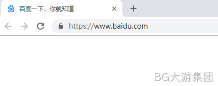谷歌浏览器展示百度官网