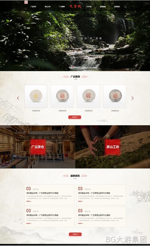 茶叶网站设计图