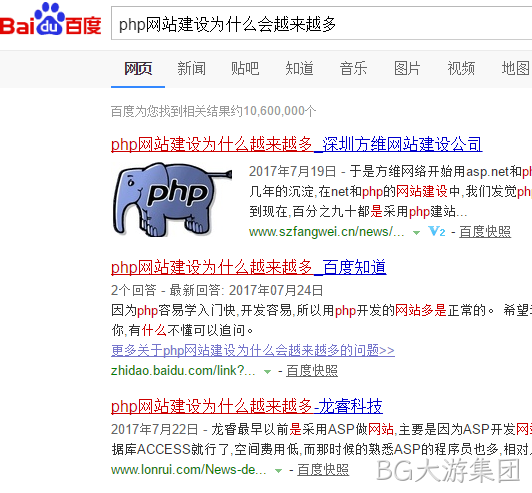 php网站建设为什么越来越多